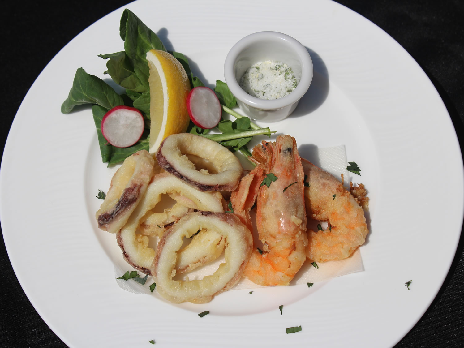 天使えびとイカのセモリナフリット